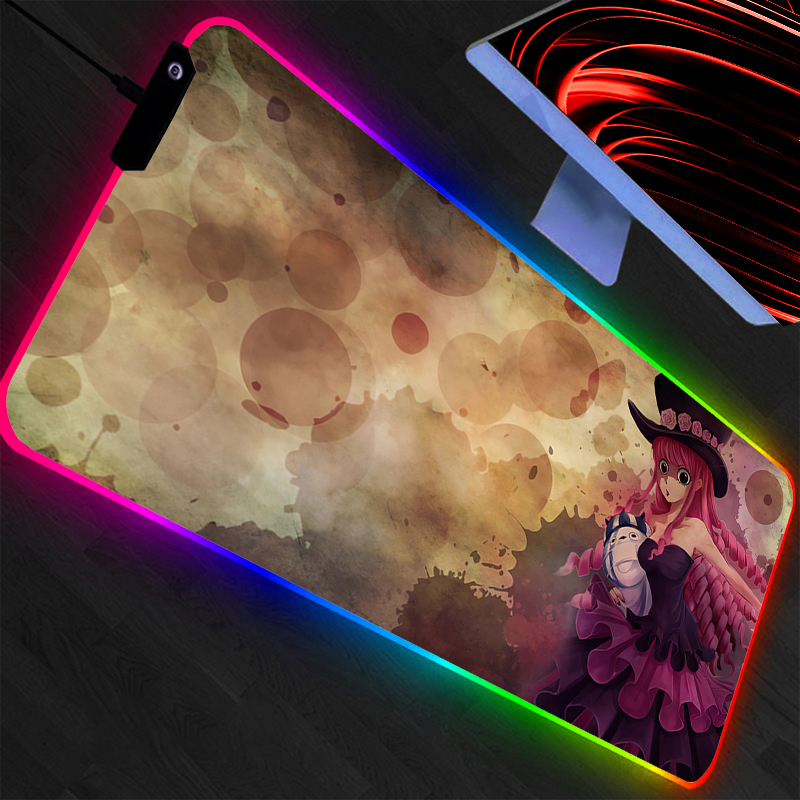 Pc Gaming Rgb - แผ่นรองเมาส์ RGB ขนาดใหญ่ แบบชิ้นเดียว สำหรับเกมเมอร์ คีย์บอร์ด
