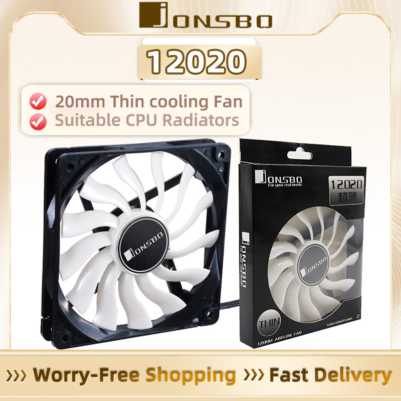Pc Gaming Jonsbo - JONSBO 12020 120 มม.DC 12V 3Pin/4Pin