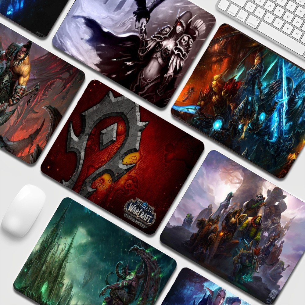 Pc Gaming World Of Warcraft - World of Warcraft แผ่นรองเมาส์ว้าวแผ่นรองเมาส์แบบหนาสำหรับนักเรียนเล่นเกมสำนักงานขนาดเล็กแผ่นรองเมาส์แบบไม่ลื่นสำหรับพีซี