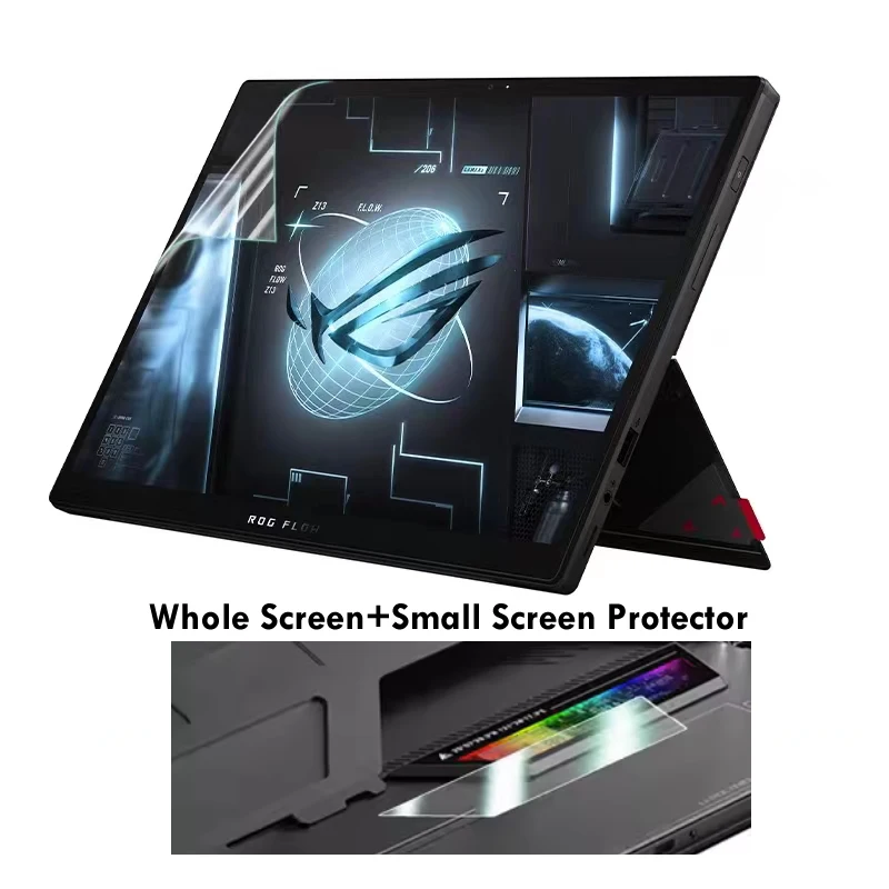 Pc Gaming Asus - ป้องกันแสงสะท้อนทั้งหน้าจอ + ตัวป้องกันหน้าจอขนาดเล็กสำหรับเกม Asus ROG Flow