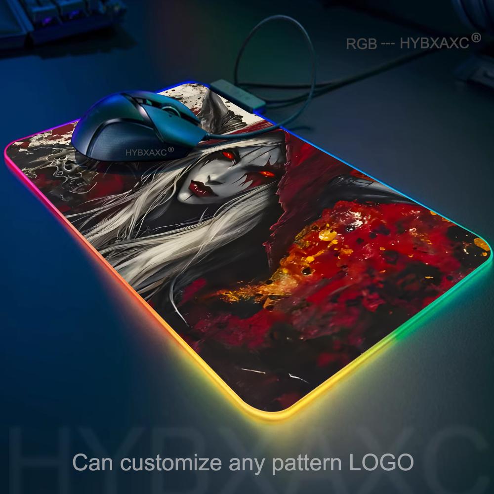 Pc Gaming World Of Warcraft - เวิลด์ออฟวอร์คราฟต์ ซิลวาเนียสแผ่นรองเมาส์ RGB Gaming Mouse Pad
