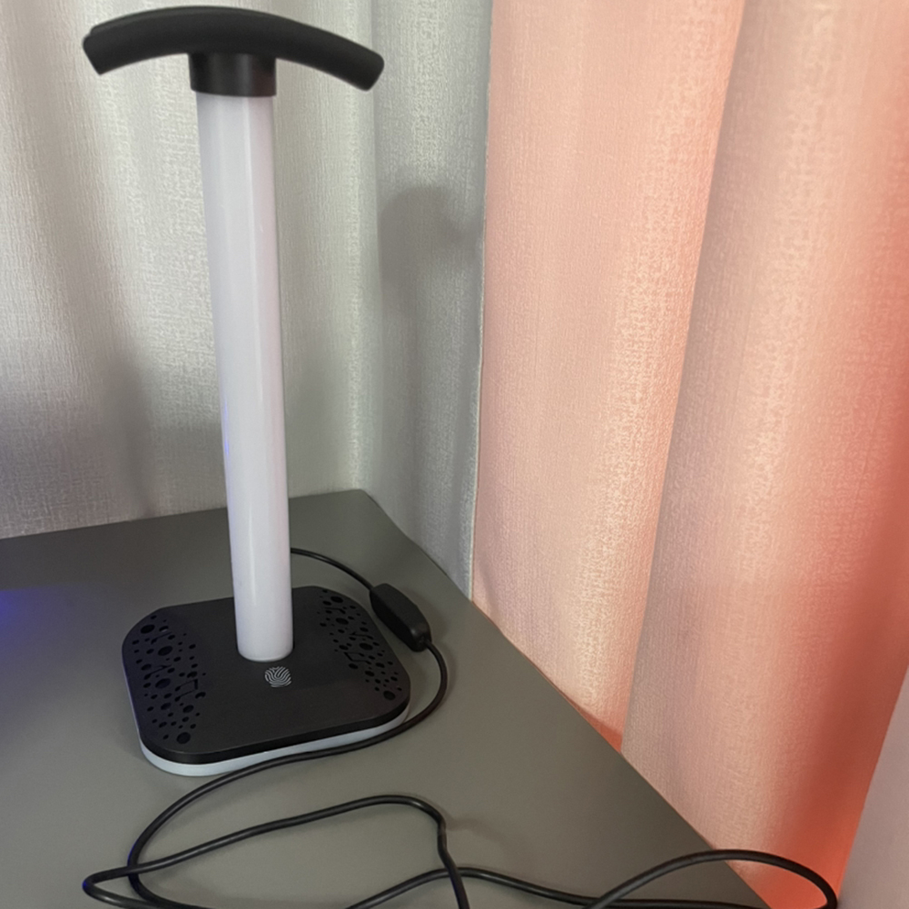 Pc Gaming Rgb - ชุดหูฟังสำหรับเล่นเกมแบบมีไฟ RGB รองรับขายึดหูฟังสำหรับเล่นเกมแบบกันลื่น อุปกรณ์เสริมสำหรับพีซีป้องกันรอยขีดข่วน ปรับความสว่างได้