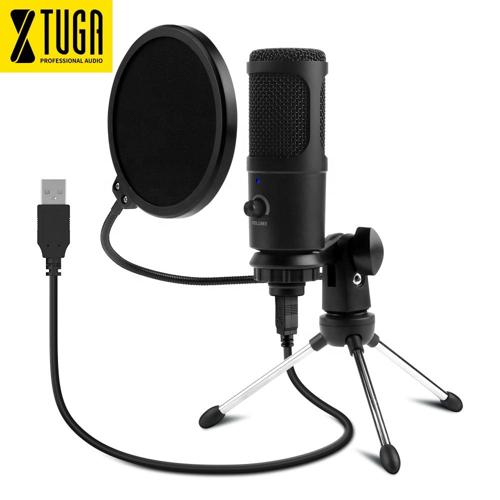 Gaming Microphone - ไมโครโฟนคอนเดนเซอร์ XTUGA K30 สำหรับมืออาชีพ แบบมีสาย ใช้สำหรับบันทึกเสียงในสตูดิโอ