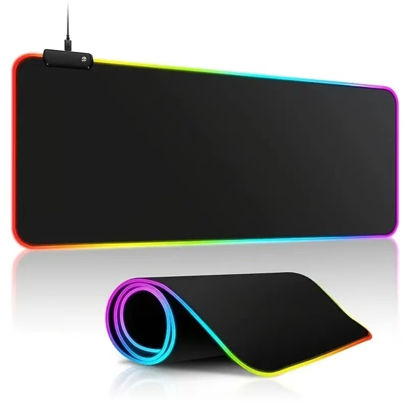 Rgb Keyboard Wrist Rest - ไฟ LED Mousepad RGB แป้นพิมพ์โต๊ะ-MAT พื้นผิวที่มีสีสันเมาส์