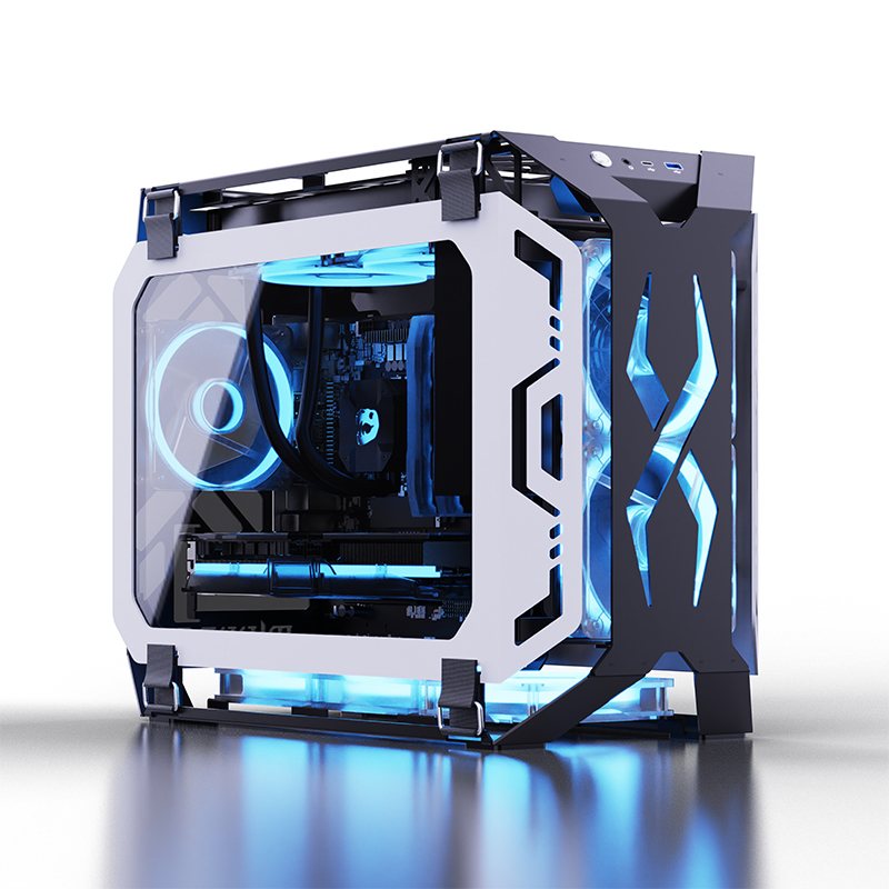 Pc Gaming Rgb - เคสคอมพิวเตอร์ Lovingcool ดีไซน์ใหม่แบบเปิดโล่ง รองรับเมนบอร์ด Micro ATX