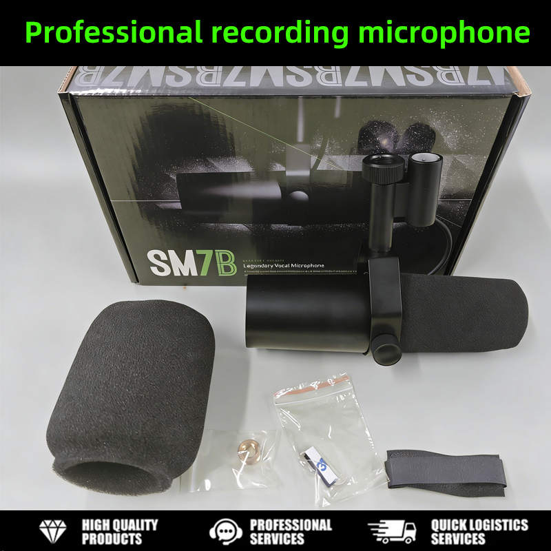 Gaming Microphone - ไมโครโฟนไดนามิกสำหรับร้องเพลง SM7B – ไมโครโฟน XLR สำหรับสตูดิโอ