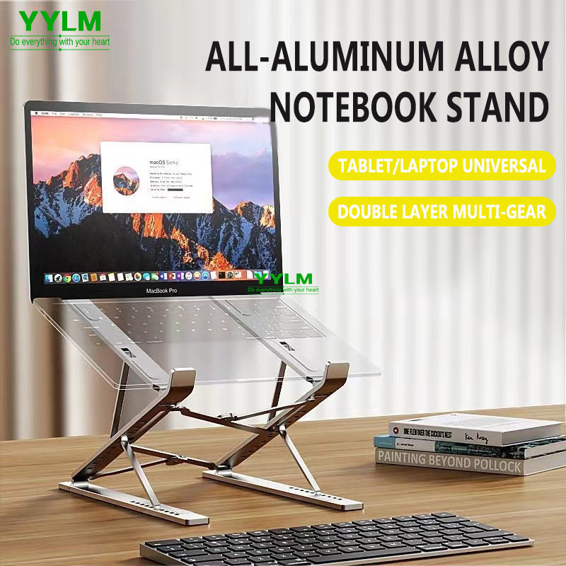 Laptop Cooling Pad - YYLM ใหม่ N8 ขาตั้งแล็ปท็อปแบบปรับได้อลูมิเนียมสําหรับ MacBook แท็บเล็ตโน้ตบุ๊คตาราง