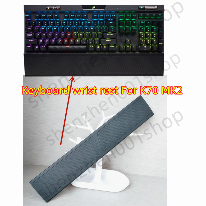 Rgb Keyboard Wrist Rest - แผ่นรองข้อมือคีย์บอร์ดป้องกันฝ่ามือสำหรับคอร์แซร์ K70 MK2(ไม่เข้ากันได้กับ K70 MK2 RGB