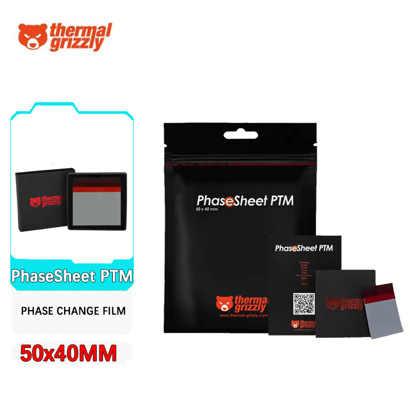Laptop Cooling Pad - Thermal Grizzly PhaseSheet PTM เฟสเปลี่ยนซิลิโคนจาระบีแผ่น Cooling