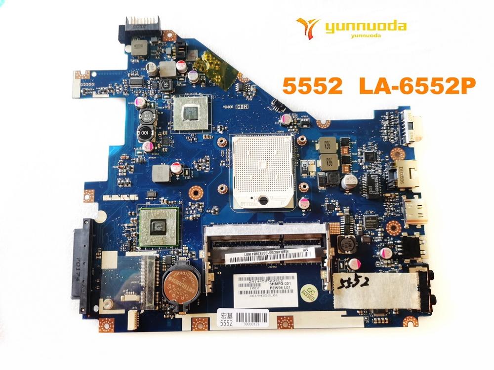 Pc Gaming Ddr3 - LA-6552P สําหรับ ACER Aspire 5552 แล็ปท็อปเมนบอร์ดทดสอบดี