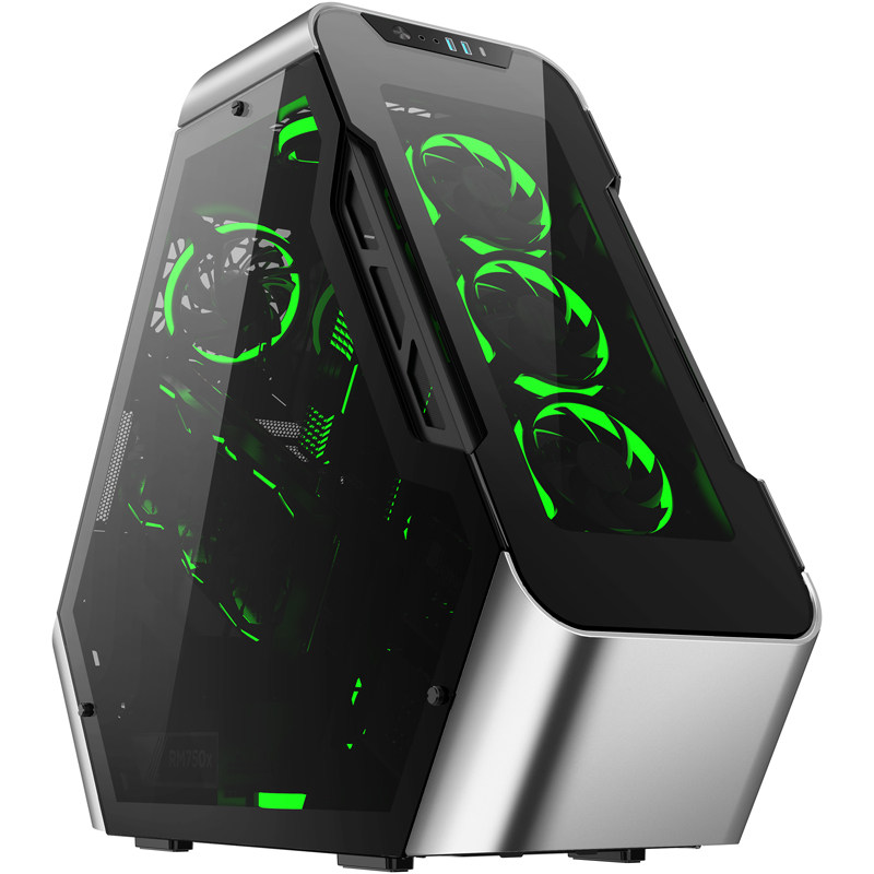 Pc Gaming Jonsbo - JONSBO TR03 คอมพิวเตอร์พีซี เคสเกมมิ่งกระจกนิรภัยอลูมิเนียมอัลลอยด์สามเหลี่ยมเท่ากันด้าน ATX แชสซีระดับไฮเอนด์