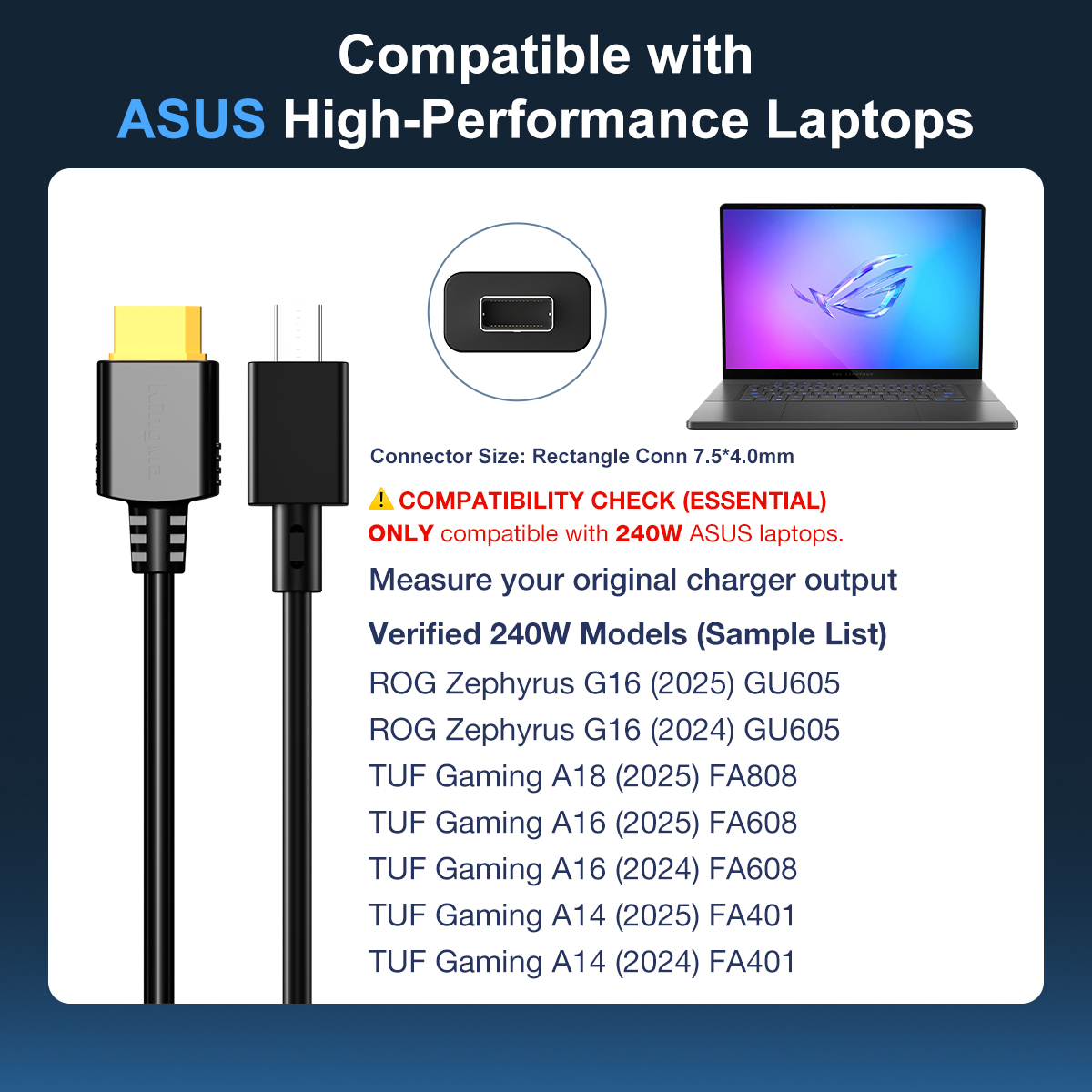 240W GAN เครื่องชาร์จแล็ปท็อปส - Pc Gaming Asus บทวิจารณ์และราคา
