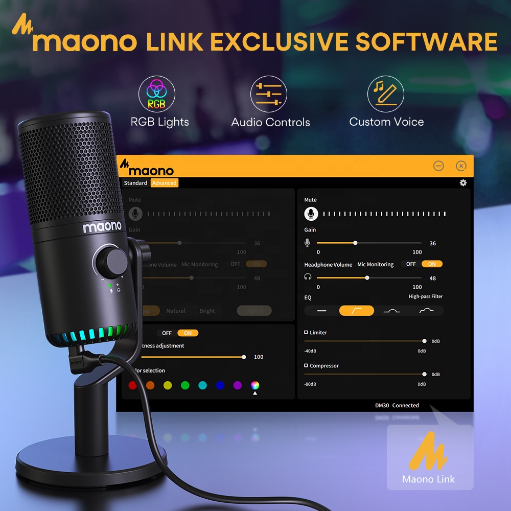 ไมโครโฟนเกมมิ่ง MAONO PC Progr - Pc Gaming Rgb บทวิจารณ์และราคา
