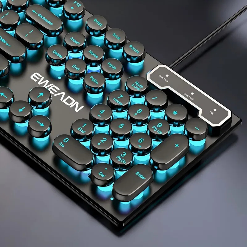 ชุดคีย์บอร์ดและเมาส์สไตล์เรโทร - Pc Gaming Rgb บทวิจารณ์และราคา