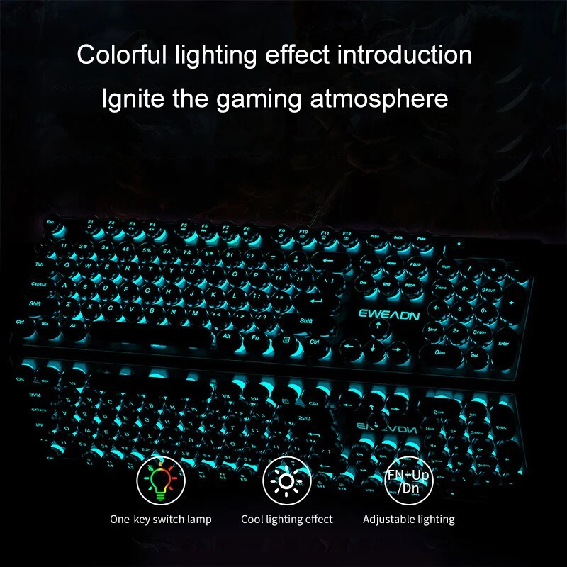 ชุดคีย์บอร์ดและเมาส์สไตล์เรโทร - Pc Gaming Rgb บทวิจารณ์และราคา