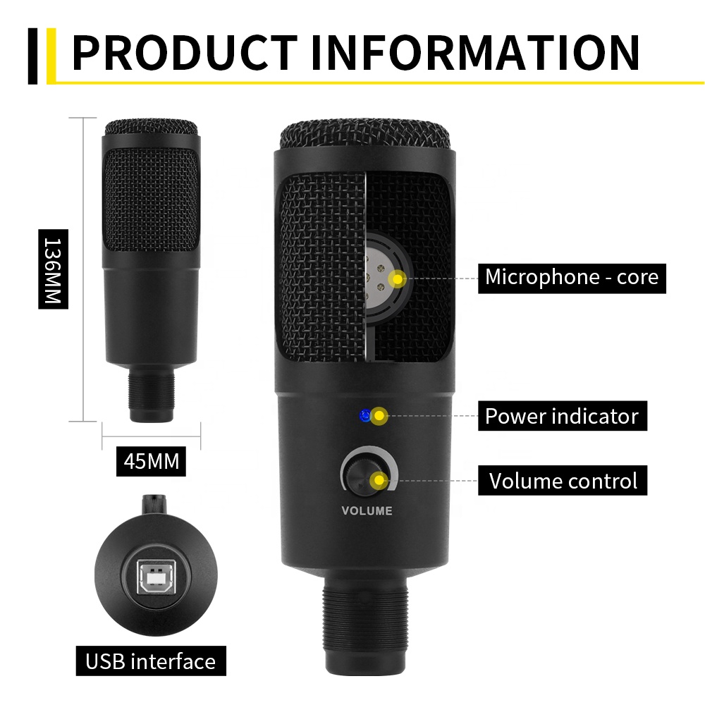 ไมโครโฟนคอนเดนเซอร์ XTUGA K30  - Gaming Microphone บทวิจารณ์และราคา