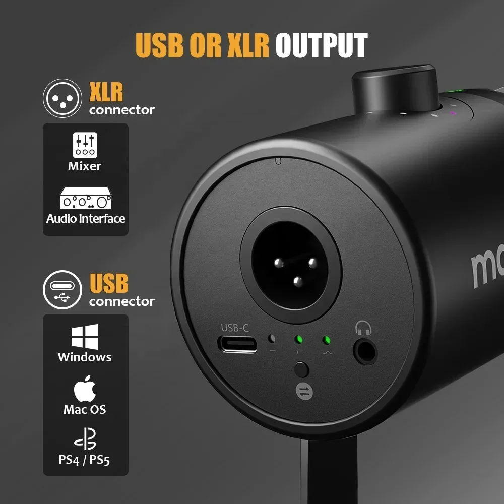 ไมโครโฟนไดนามิก MAONO XLR USB  - Gaming Microphone บทวิจารณ์และราคา