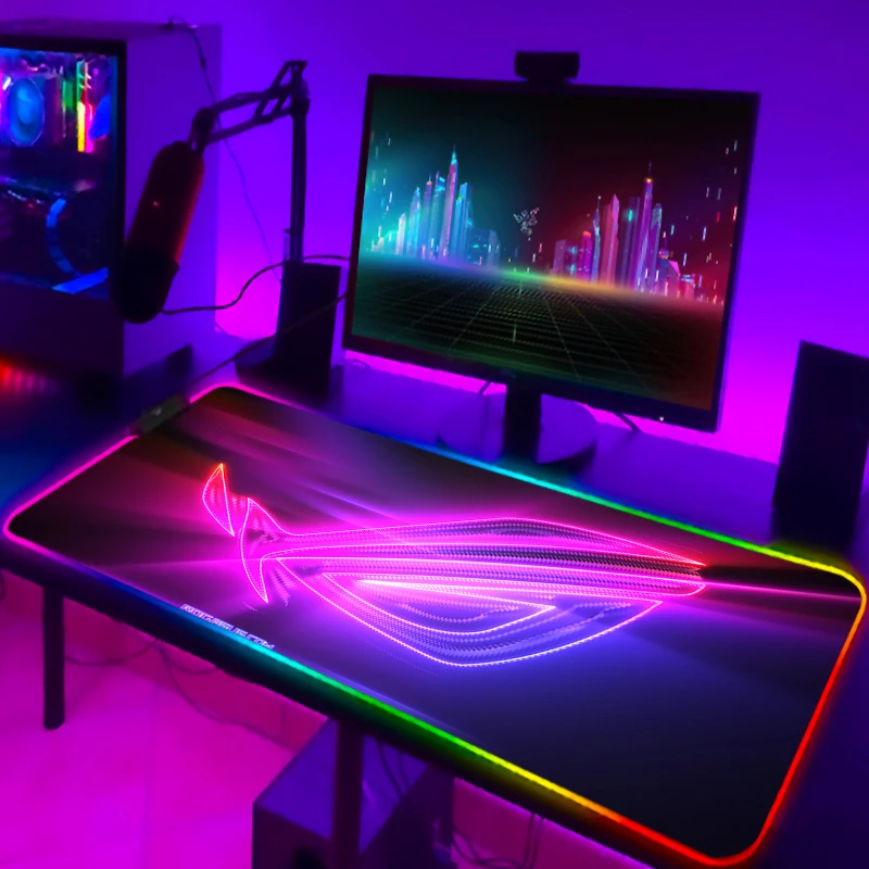 RGB Mousepad Cool ROG Mouse Pa - Rgb Keyboard Wrist Rest บทวิจารณ์และราคา