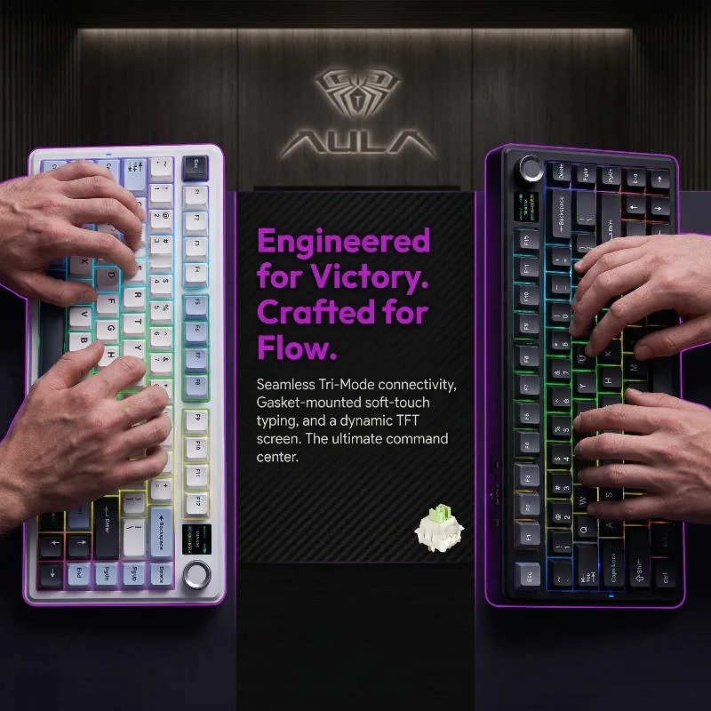 คีย์บอร์ดกลไก AULA F75 Max รูป - Pc Gaming Rgb บทวิจารณ์และราคา
