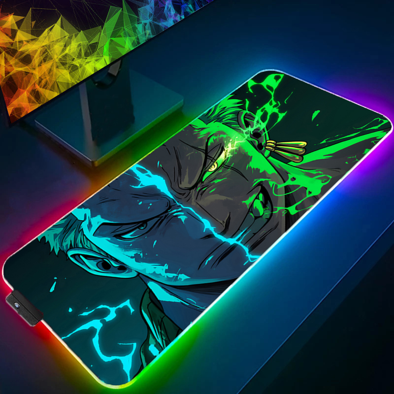 ONE PIECE Zoro Mouse Pad RGB อ - Pc Gaming Rgb บทวิจารณ์และราคา