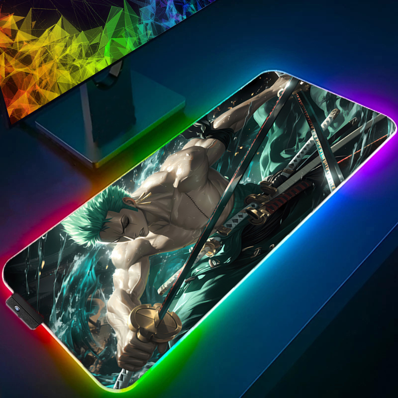 ONE PIECE Zoro Mouse Pad RGB อ - Pc Gaming Rgb บทวิจารณ์และราคา