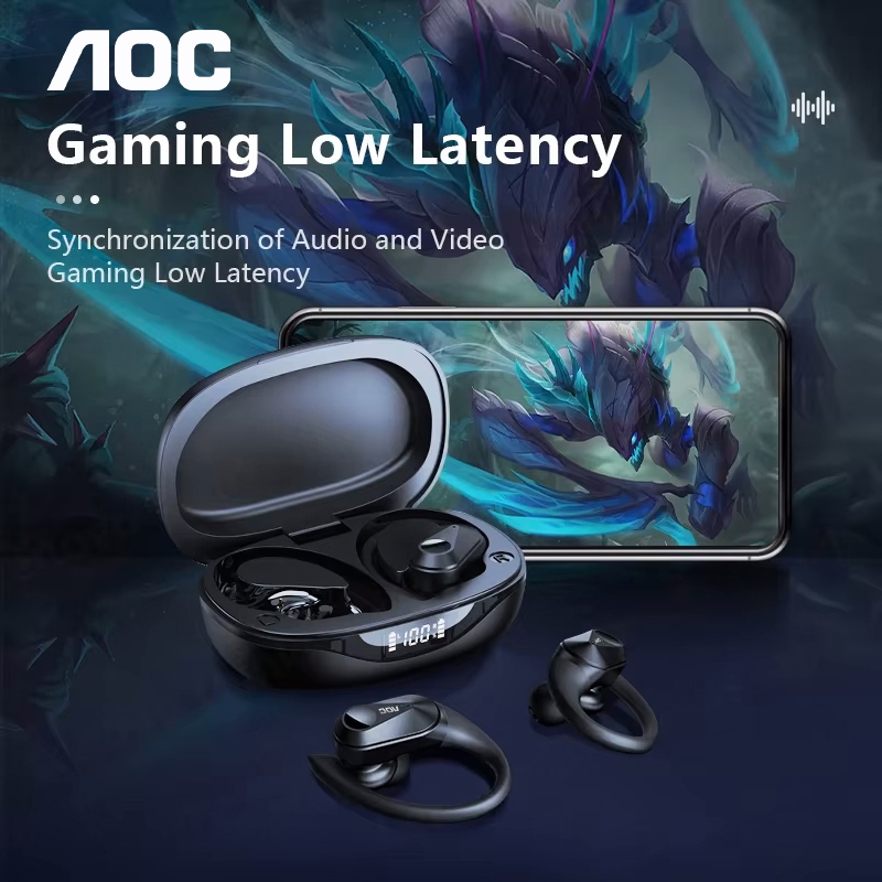 ช้อยส์ AOC ชุดหูฟังกีฬาไร้สายบ - Gaming Microphone บทวิจารณ์และราคา