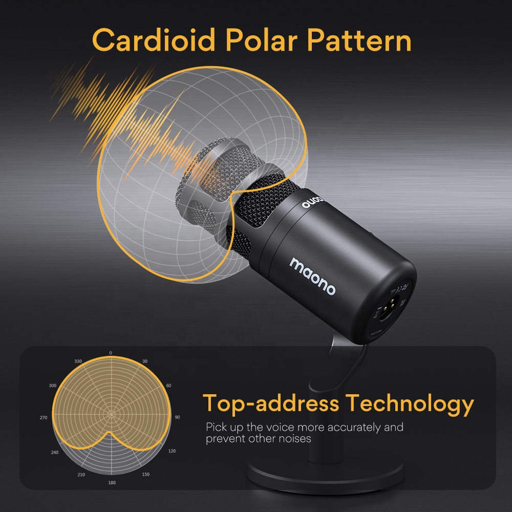 ไมโครโฟนคอนเดนเซอร์ Maono Vlog - Gaming Microphone บทวิจารณ์และราคา
