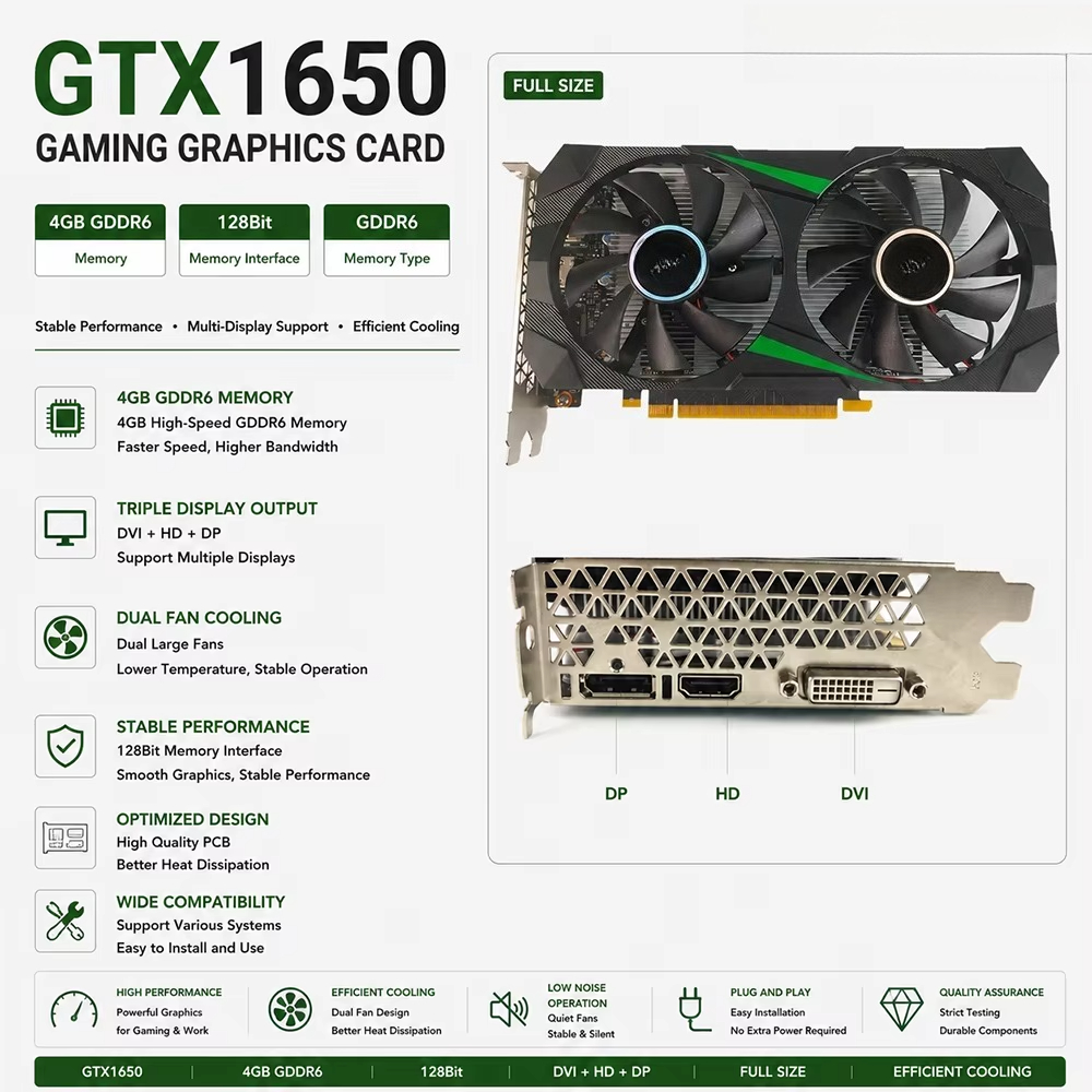 การ์ดจอ GTX 1650 4GB GDDR6 128 - Pc Gaming Gtx 1650 บทวิจารณ์และราคา