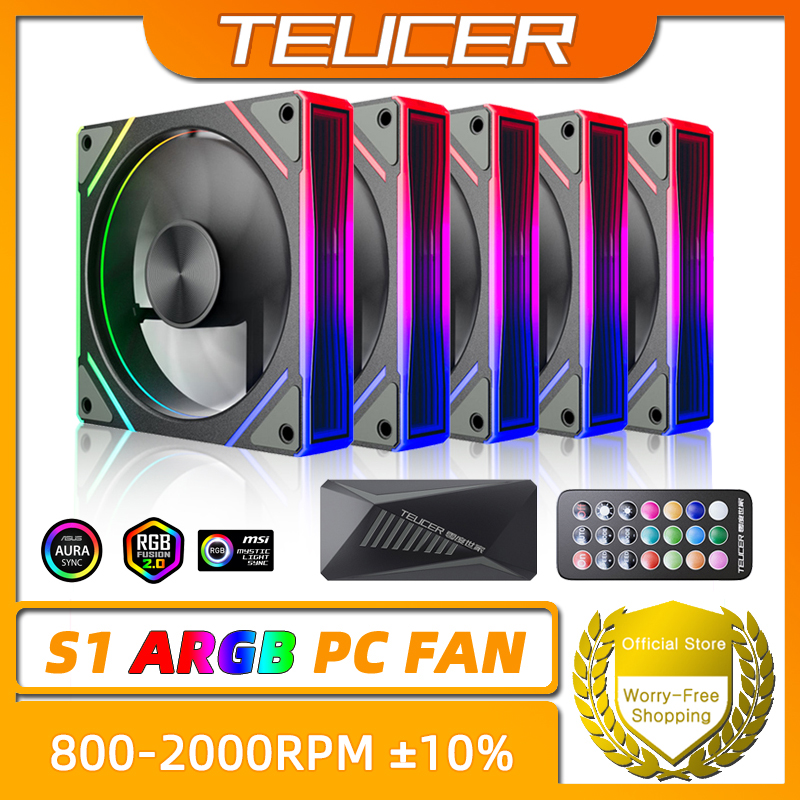 พัดลมคอมพิวเตอร์ TEUCER Prism  - Pc Gaming Rgb บทวิจารณ์และราคา