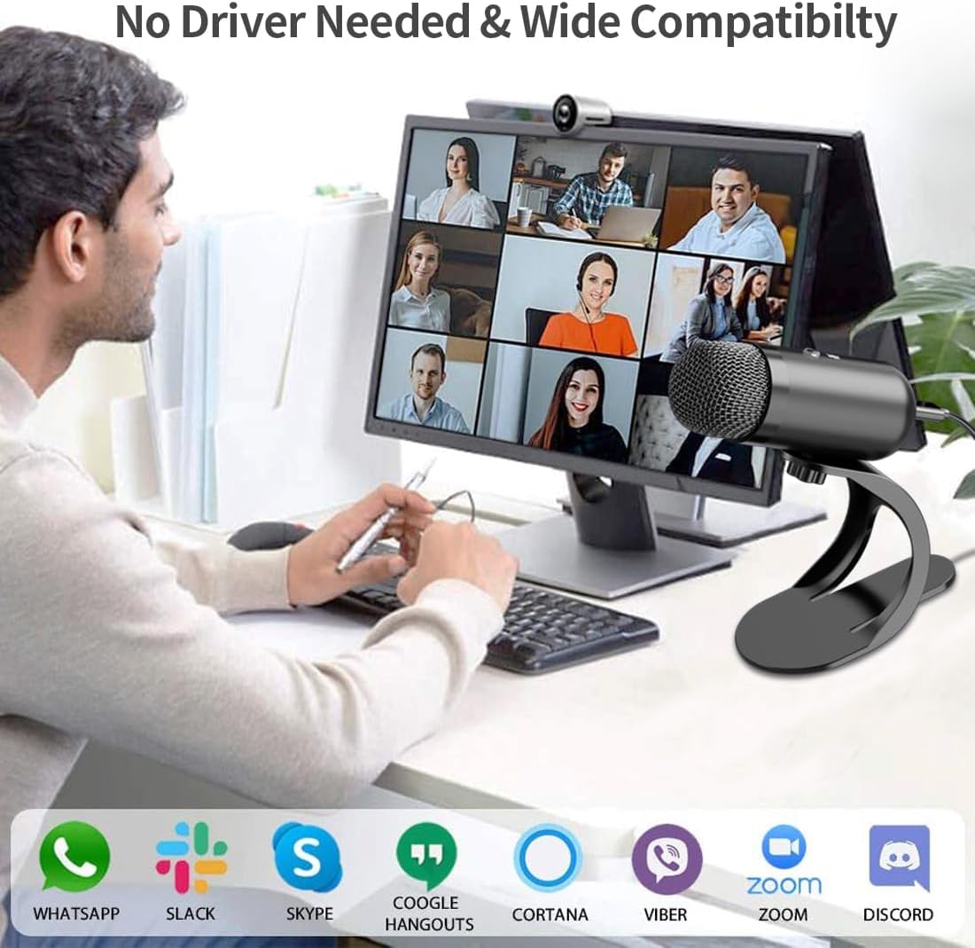 ไมโครโฟน USB แบบคอนเดนเซอร์สำห - Gaming Microphone บทวิจารณ์และราคา