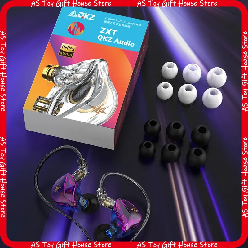 หูฟังแบบมีสาย QKZ ZXT สำหรับใส - Gaming Microphone บทวิจารณ์และราคา