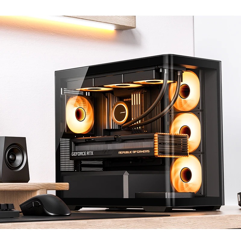 เคส JONSBO D300 M-ATX โปร่งใส  - Pc Gaming Jonsbo บทวิจารณ์และราคา