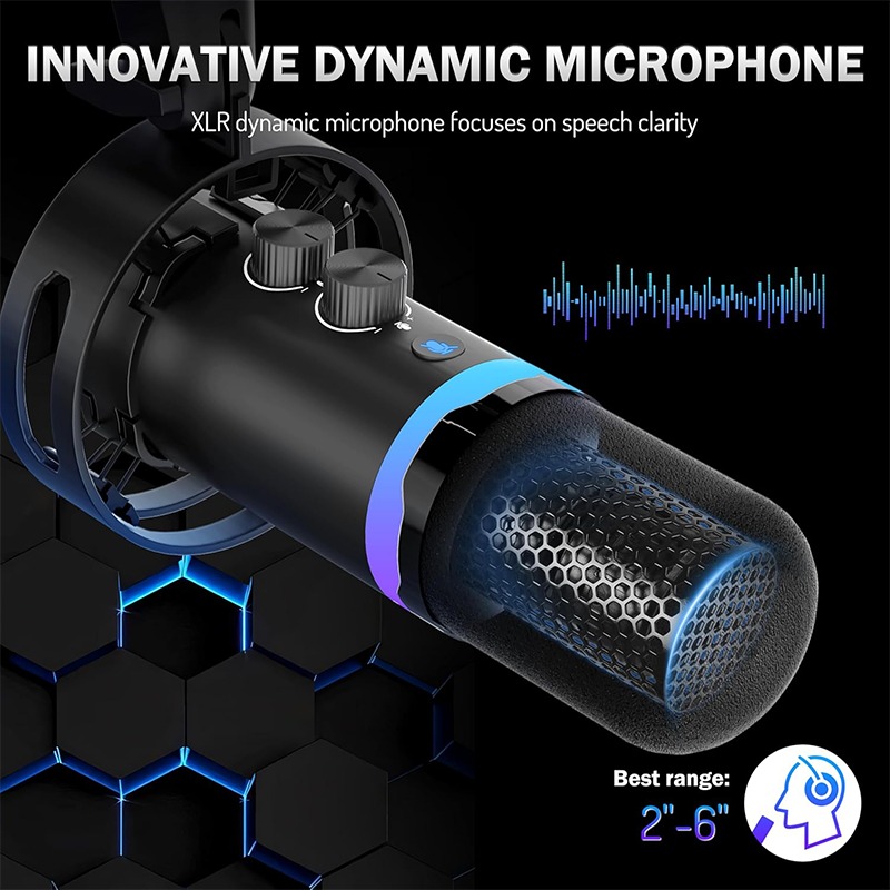 ไมโครโฟนเกมมิ่งแบบ USB พร้อมขา - Gaming Microphone บทวิจารณ์และราคา